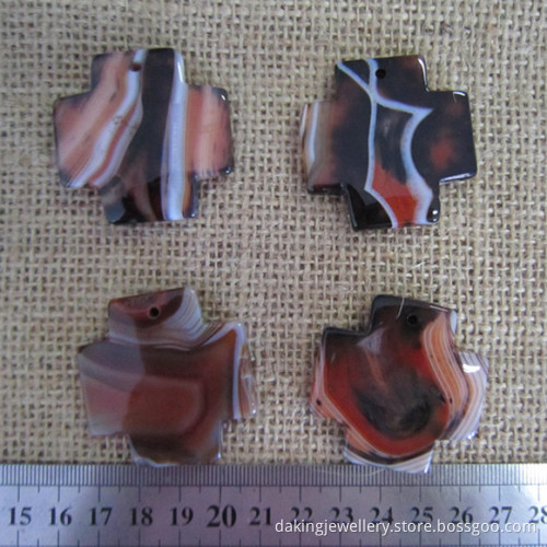 Square Agate Cross, Gemstone Cross